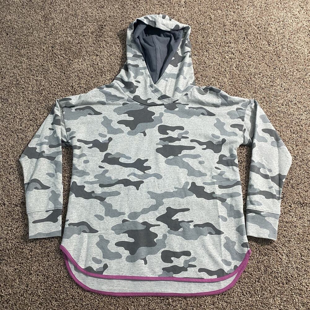 Sundry Hoodie Womens 0‎ Camo Pullover Lightweight Athleisure Made in USA